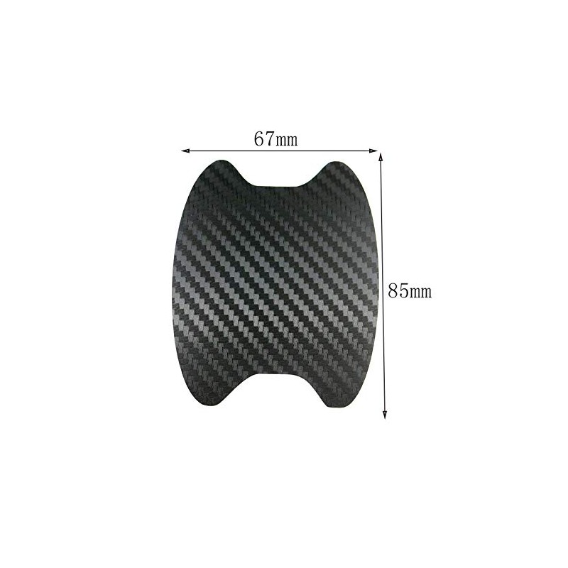 Universal 3D Carbon Fiber Stickers Car Door Handle Paint Scratch