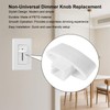 6pcs Dimmer Replacement Knobs, Simple Design Non-Universal Dimmer Light Lamp