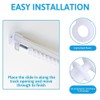 RXKFIGX 100 Pcs Curtain Hooks Gliders Rollers White Curtain Hooks