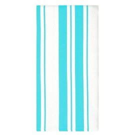 MU Kitchen 100% Cotton Basket Weave Stripe Dishtowel, 20 by 30-Inches, Aquamarine
