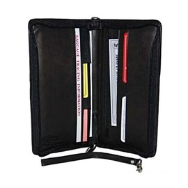 MARSHAL Travel Passport Boarding Pass Ticket Black Wallet