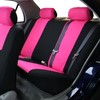 FH Group Flat Cloth Full Set Car Seat Covers Three