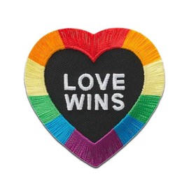 Mono-Quick 18113 Love Wins Iron-On Patch Rainbow Heart