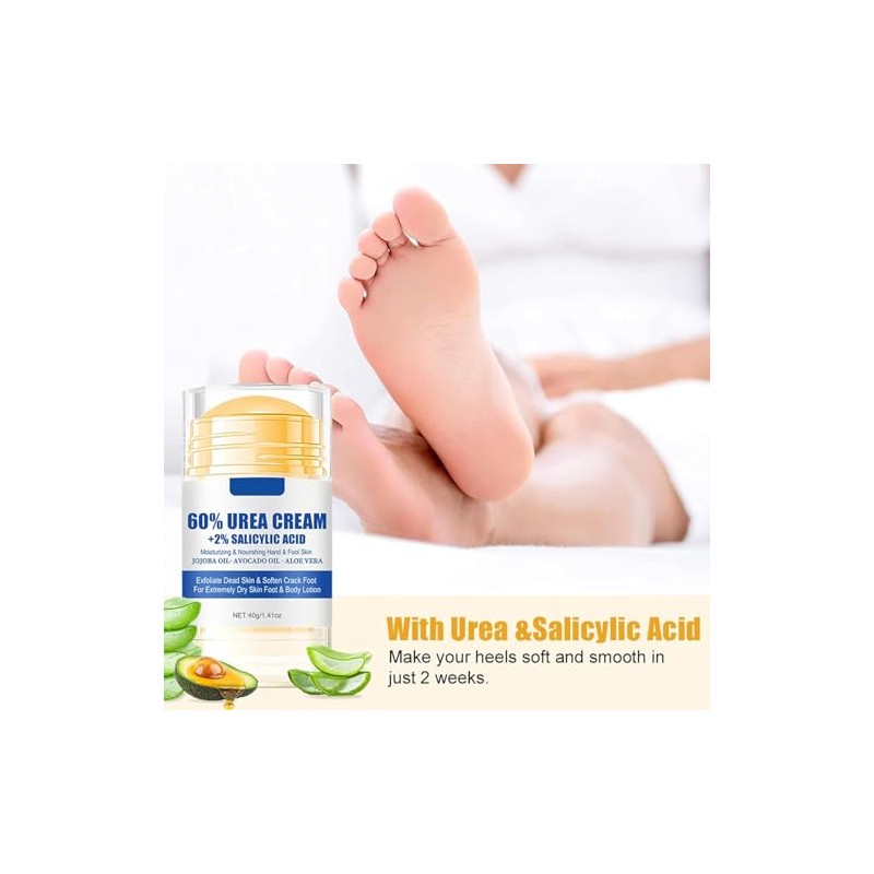 Crema Hidratante y Alivia el Grietas y Sequedad para Pies,