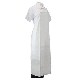 Fuji Vinyl Apron, Apron, Waterproof, Long, Bib, Commercial Use, White, Navy Blue, white