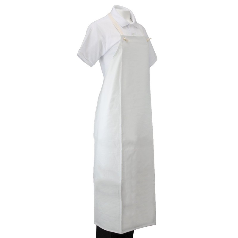 Fuji Vinyl Apron, Apron, Waterproof, Long, Bib, Commercial Use, White,