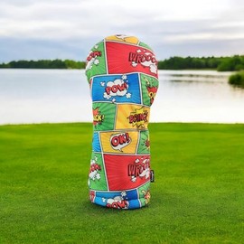 Alengolf Waterproof Golf Case for Driver Comic | Multicolor Comic | Neoprene | Waterproof | Protection Against Bumps and Scratches | Golf