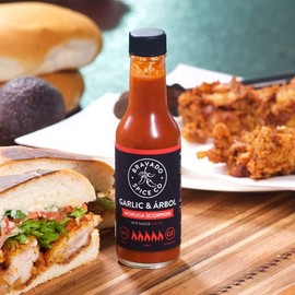 Garlic and Arbol Moruga Scorpion Hot Sauce By Bravado Spice Gluten Free, Vegan, Low Carb, Paleo Hot Sauce All Natural 5 oz Hot Sauce Bottle Award Winning Gourmet Hot Sauce