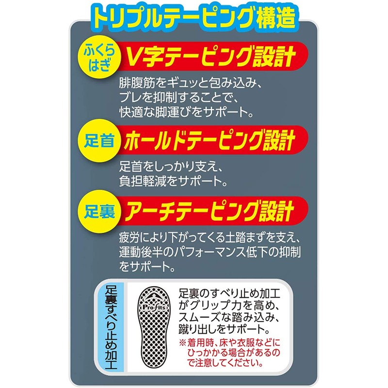 PYP puro・fittu Low Profile Compression Supporter Socks Type , ,