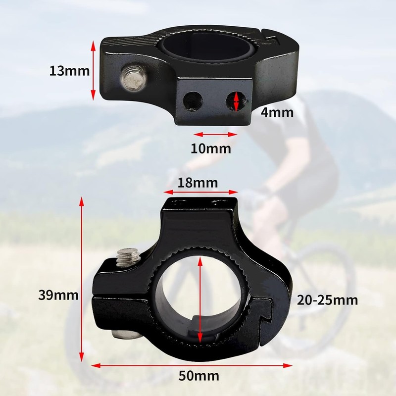 jose2015 2PC Motorcycle Spotlight Mount Bracket,Multifunctional Motorcycle Fog Light Tube