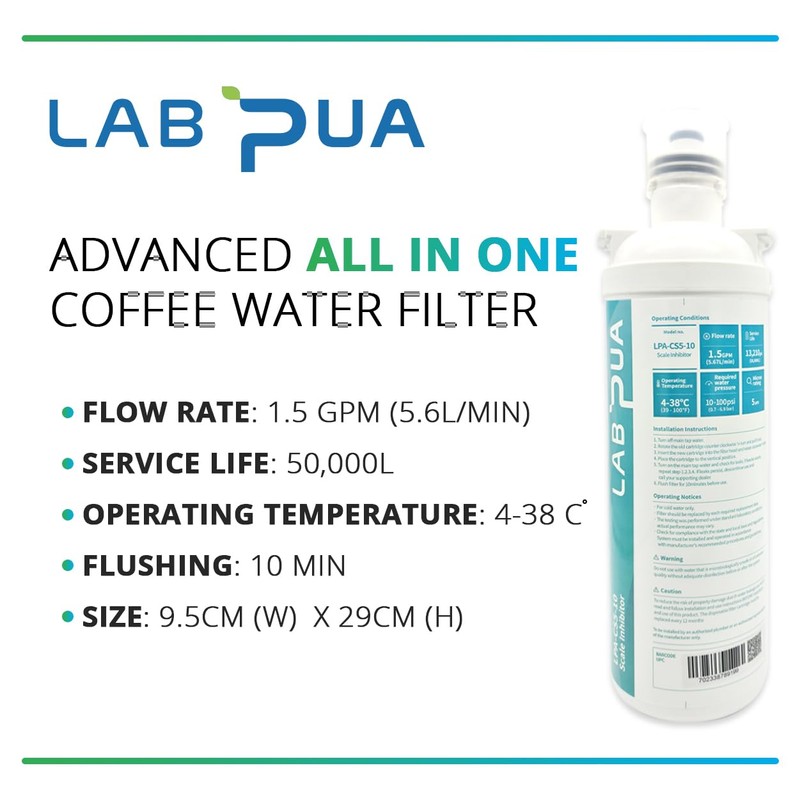 Lab Pua Residential Water Filter Kit with Faucet LPA-CS5-10 10