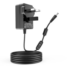 12V Power Cord for Audio Technica Turntable for Audio-Technica AT-LP60X AT-LP60X-BK AT-LP60X-BW AT-LP60XBT-RD AT-LP120XUSB-BK Direct-Drive Turntable Record Player