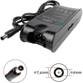 DTK® Ladegerät LA90PM111 19,5V 4,62A 90W Notebook Laptop Ladekabel AC Netzteil für Dell inspiron XPS Stecker Ladegeräte Netzteile für tragbare Computer Stromversorgung [7.4mm*5.0mm]