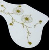 (220J07) Left-handed Acoustic Guitar Pickguard, White/gold