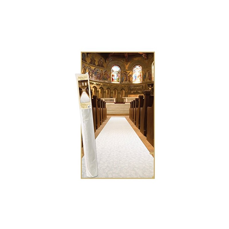 Beistle Novelty Polyester Fabric Floral Aisle Runner Wedding Ceremony Decoration