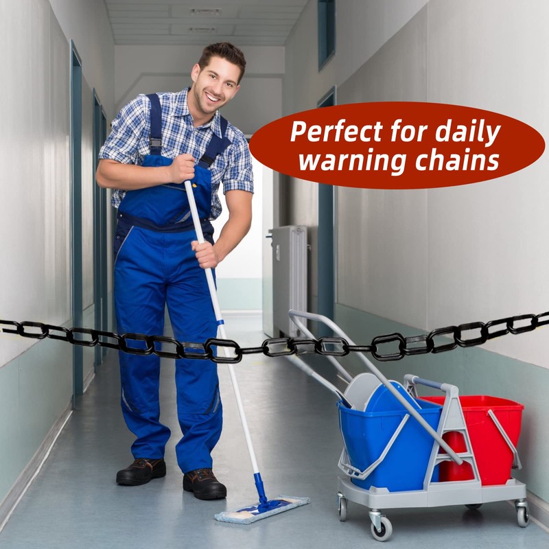 XZEIT 5M x 6mm Chain Link Fence, Plastic Fence Chain,