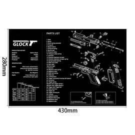 Cleaning Mat - Color: GLOCK, Ships From: China