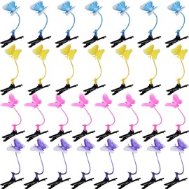 30 Pcs Butterfly Hair Clips, Feihuaer Mixed Style Hairpins Butterfly Hair Clip, Cute Little Butterfly Barrette Colorful Headwear Hair Accessories for Women Home Party Festival