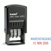 Trodat 4850 Professional Date Stamp with 2-Colour Ink Pad Blue/Red