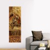 CANVAS ON DEMAND Elegant Safari Panel II Wall Decal, Tiger