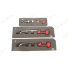 GMC 3PCS Set Matte Black Red AT4 Emblems Badge Fit
