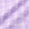Francfranc Sheer Check Ruffle Pillow Cover 70x50cm Purple New Life