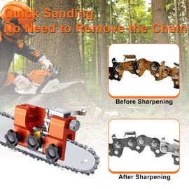 Mtanlo Chainsaw Sharpener, Chainsaw Sharpener for Saw Chain Sharpener, Chain Sharpener, Chain Sharpener, Chainsaw Sharpening Accessory Set for Chainsaws and Grinding