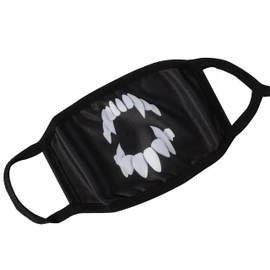Komonee Adults Face Mask Washable Reusable Trendy Dustproof Scary Teeth Cloth Mouth Cover Covering For Boys Girls Outdoors Indoors Childrens School Protection