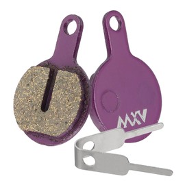 sourcing map Disc Brake Pad 0.91" x 1.34" Semi-Metallic Resin Bike Brake Pads with Spring for BB7 M355 M446 M640 Mountain Road Bikes, Purple