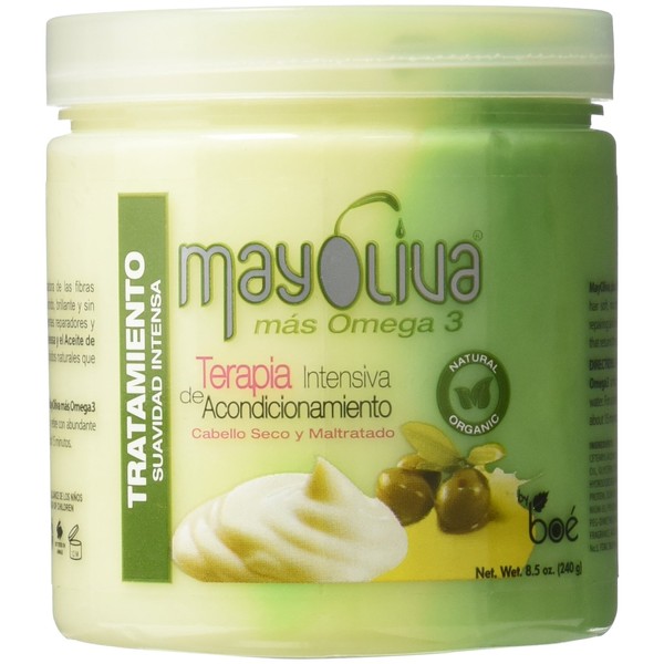 Boe Mayoliva Intensive Conditioning Therapy for Dry & Damaged Hair, 8.5 Oz, 8.5 Ounces