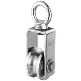 KCNOFNC Pulley Stainless Steel 304 for Steel Cable, Pulley for Ropes, Pulley with 2 Bearings, 1 Piece