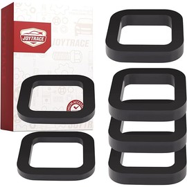 6 Pack - Multiple Size Combination，2 Inch Hitch Receiver Silencer Pad - Compatible with Most 2 Inch Trailer Hitch Receiver