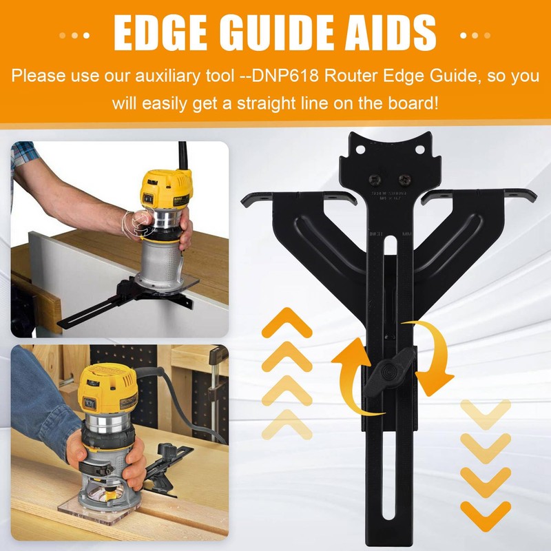 Byttlerom Router Edge Guide for Fixed Base Compact Router (DNP618),