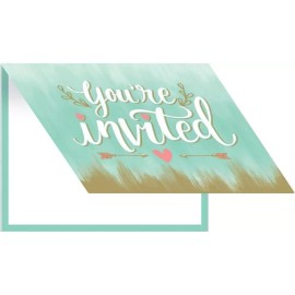 Creative Converting Mint to Be Bridal Shower Anniversary Wedding Party Invitations w/Envelopes