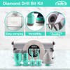 LEKOMESH Tile Hole Saw Kit for Porcelain Tile - (6/6/20/35+50mm