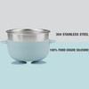 PandaEar 3 Pack Baby Stainless Steel Bowls with Suction, Non-Slip