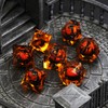 FONVGOGO DND Dice Set Movable Dragon Eye Resin Dungeons and