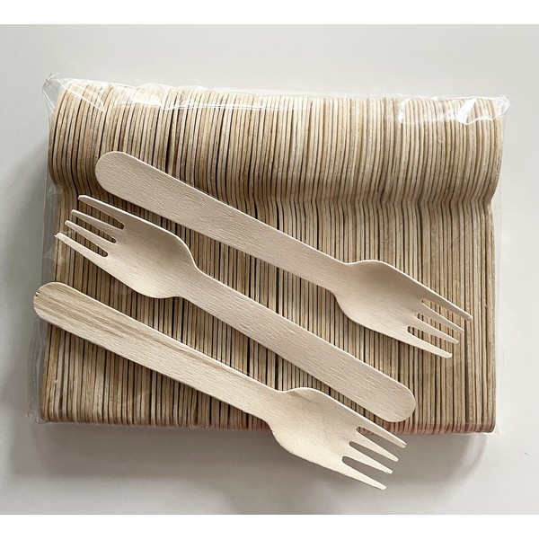 Disposable Wooden Fork - 100 Piece from Simply Organic Biodegradable Products