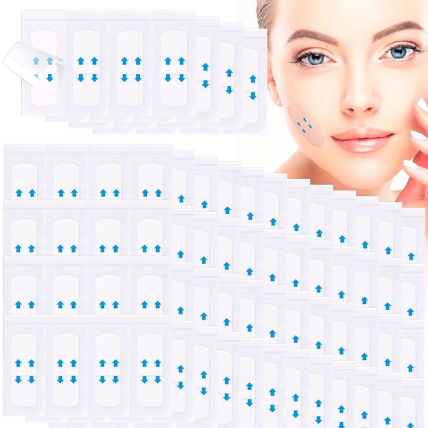 Alpinleux 180 Pcs Face Tape Lifting, Invisible Adhesive Instant Face