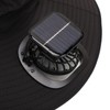 Solar Fan Hat Large Brim Quick Dry Breathable 3 Speeds
