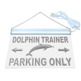 ADVPRO m282-b Dolphin Trainer Parking Only Neon Light Sign