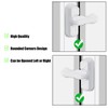 FUZVOL 4 Pieces Sash Jammer,White Zinc Cast Alloy Window Blocker,Extra