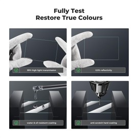 K&F Concept [3pcs Screen Protector for Ricoh GR III Camera & Hot Shoe Cover, Ultra Clear Tempered Glass Screen Protector, Anti Scratch Bubble Free Ultra Resistant