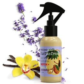 Rice Water Hair Growth Spray - Biotin Hair Spray, Leave in Mist For Dry Damaged Hair. (Vanilla & Lavender, 4 OUNCES) (Vanilla & Lavender, 4 OUNCES)