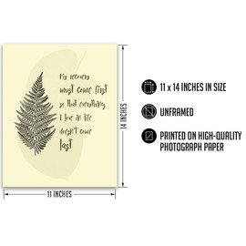 Govivo Addiction recovery quote home decor - Inspirational wall decor for those recovering from an alcohol or drug habit - Addiction recovery gifts - - 11x14 unframed print