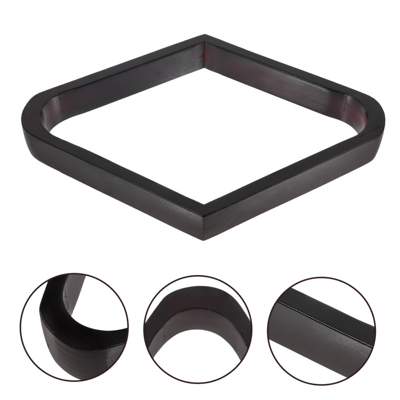 Sosoport Rhomb Billiard Rack Sturdy Wood Pool Ball Holder for