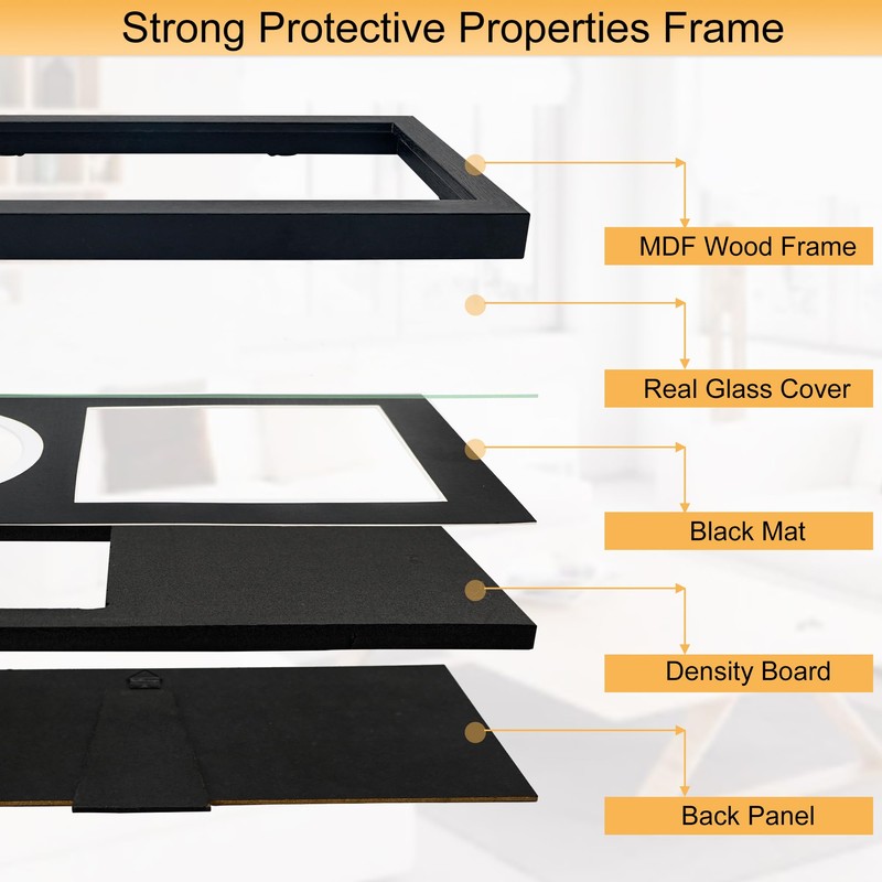 Hodeframe 2 Pack CD Frame，14.4" x 7.9" CD Display Frame