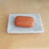 StonePlus Natural Smooth Real Marble Soap Dish/Facial Sponge Holder/Bathroom Makeup