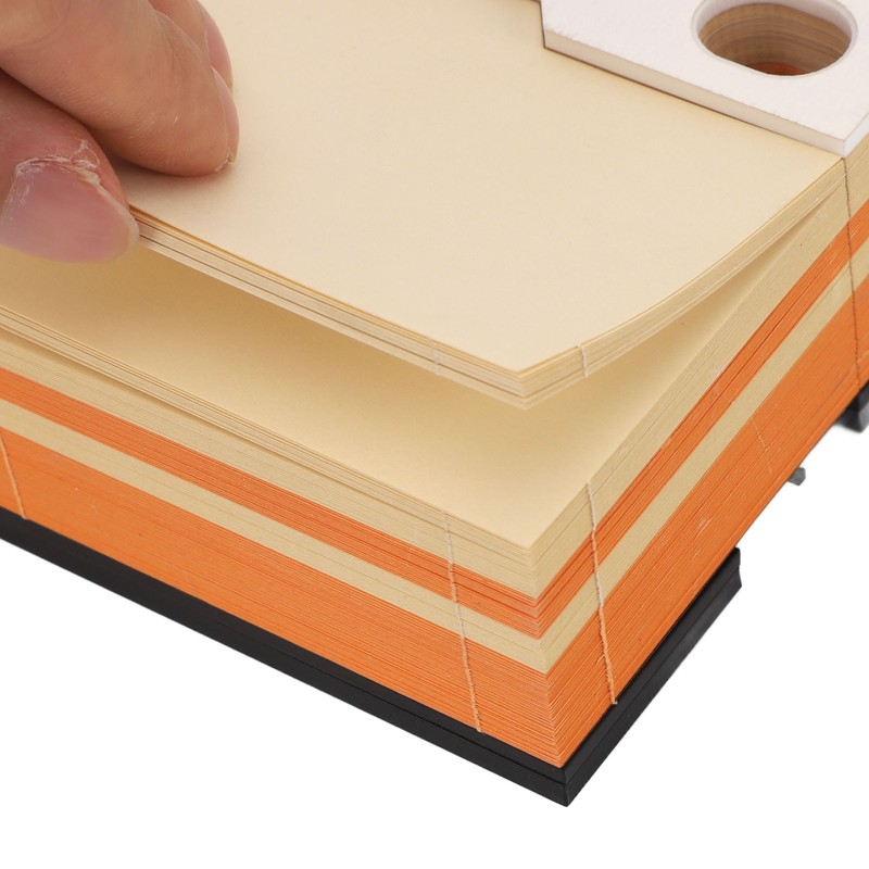 3D Pyramid Notepad LED Light 3D Paper Art Notepad Tear