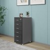 LINISHOP 6 Drawer File Cabinet with Lock Metal Office Filing
